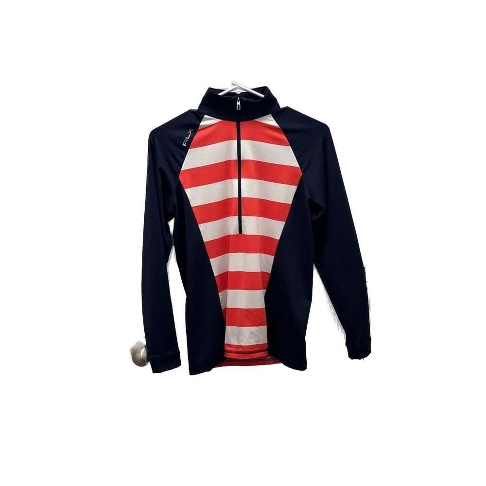 RLX‎ Ralph Lauren American Flag  Cycling Jersey USA Athletic Top